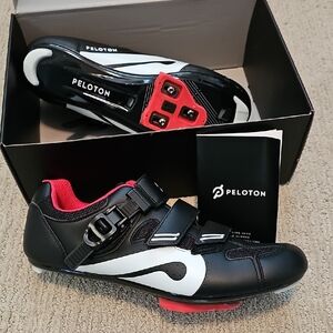 Peloton Black and Red Sneakers with BOA Dial System